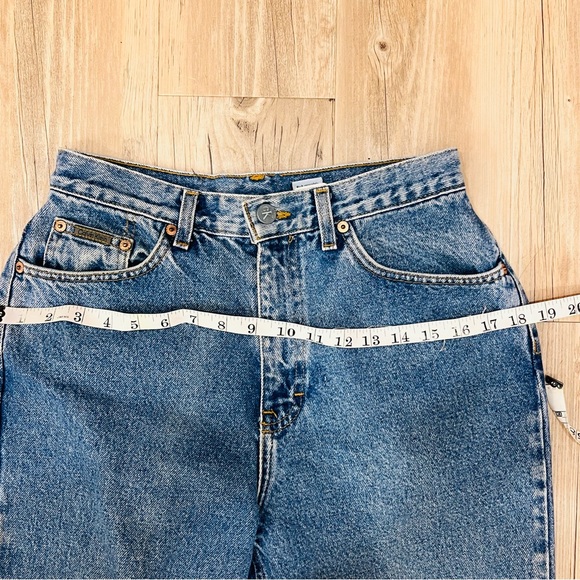 calvin klein Women’s Vintage 90s CHIC High Rise Tapered Jeans size 10 fi… - Picture 7 of 14